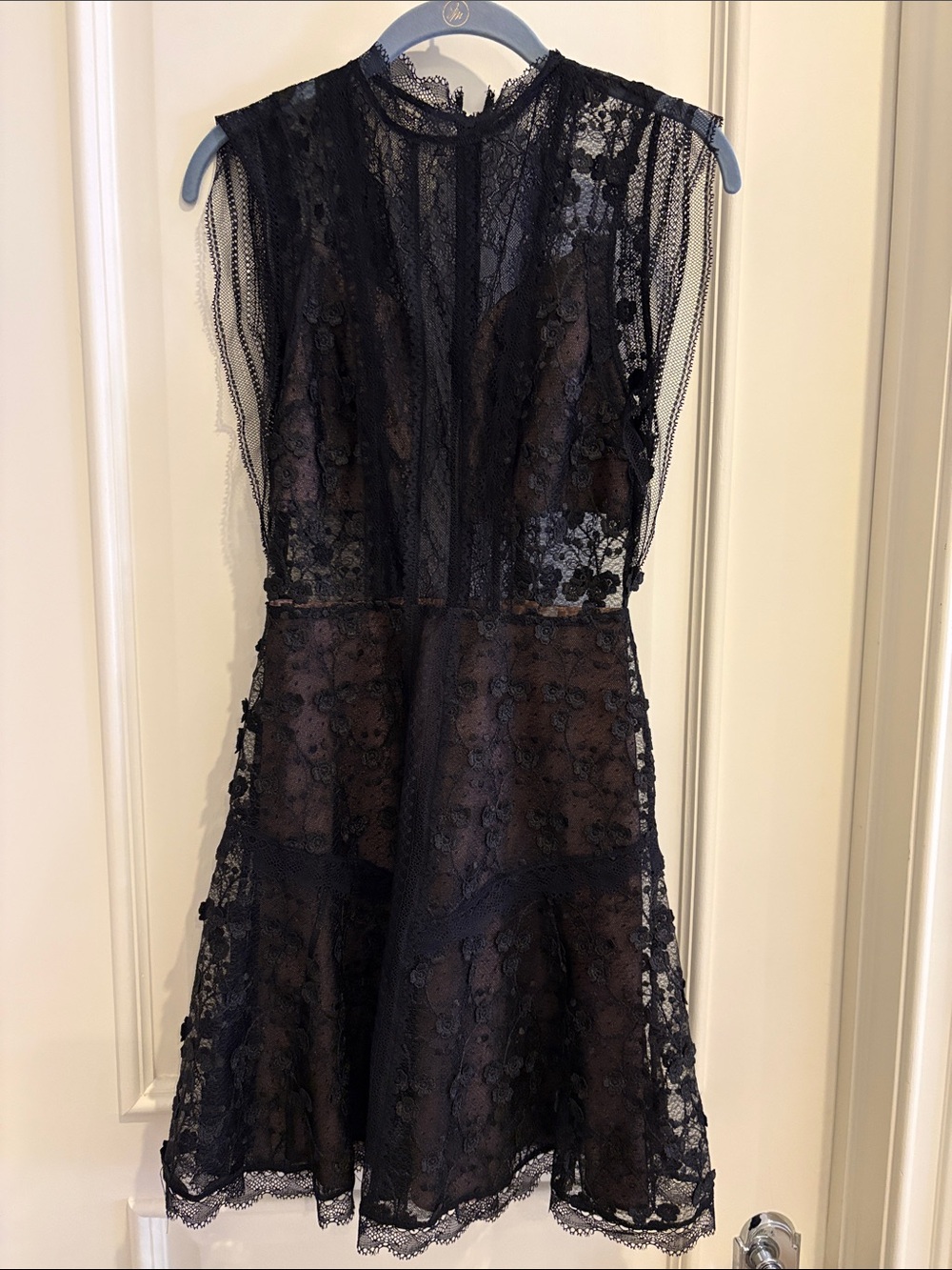 Alexis Black Lace Mini Dress